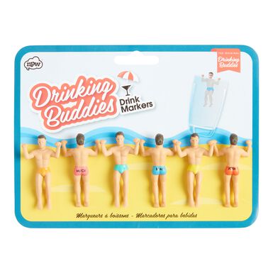 Drinking Buddies Glass Markers 6 Pack Drinking Buddies Glass Markers 6 Pack