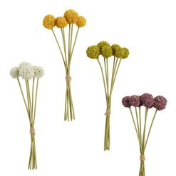 Mini Faux Spring Allium Bunches Set Of 4