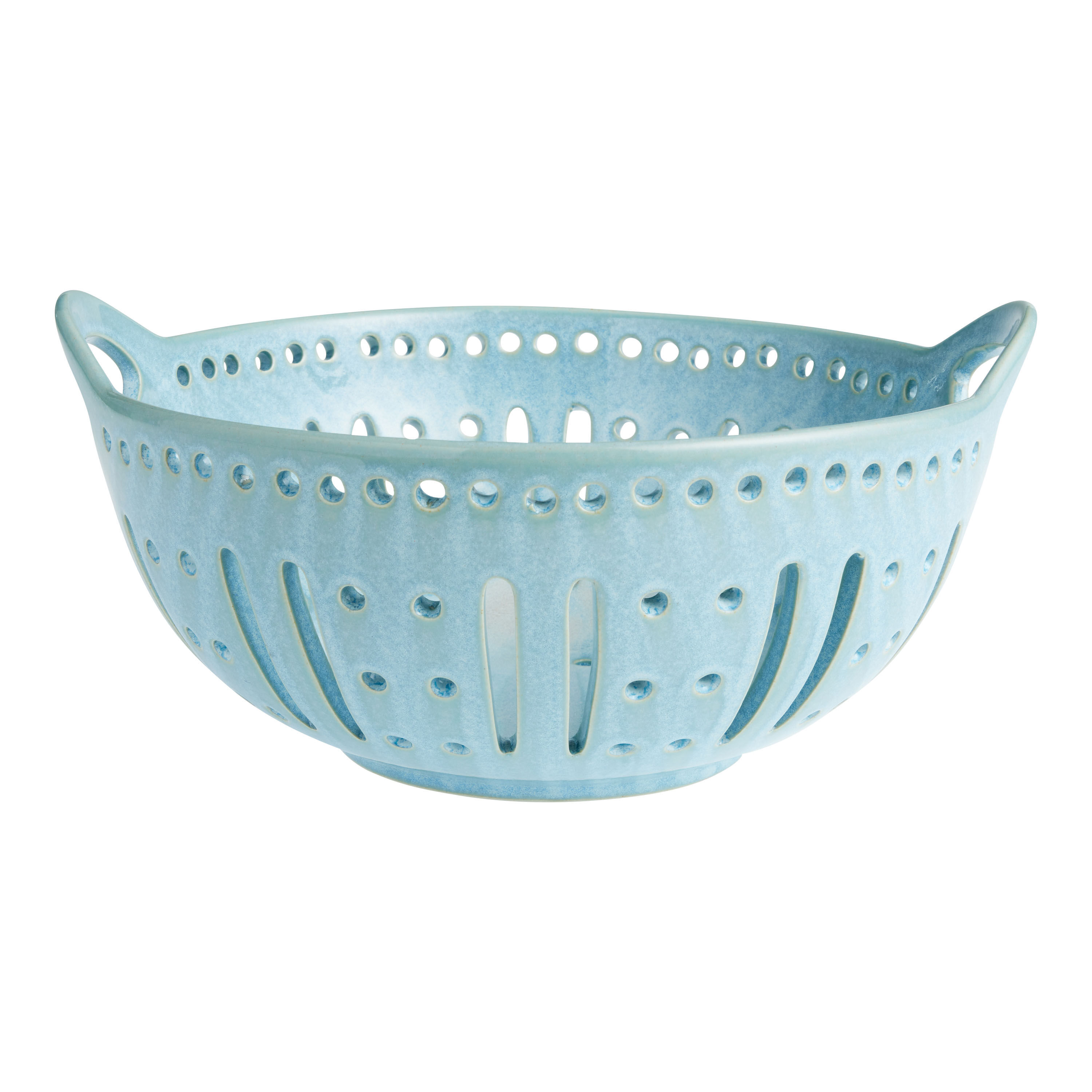 Blue colander store