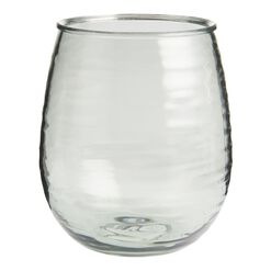 Alfresco Textured Acrylic Stemless Wine Glass Set Of 4