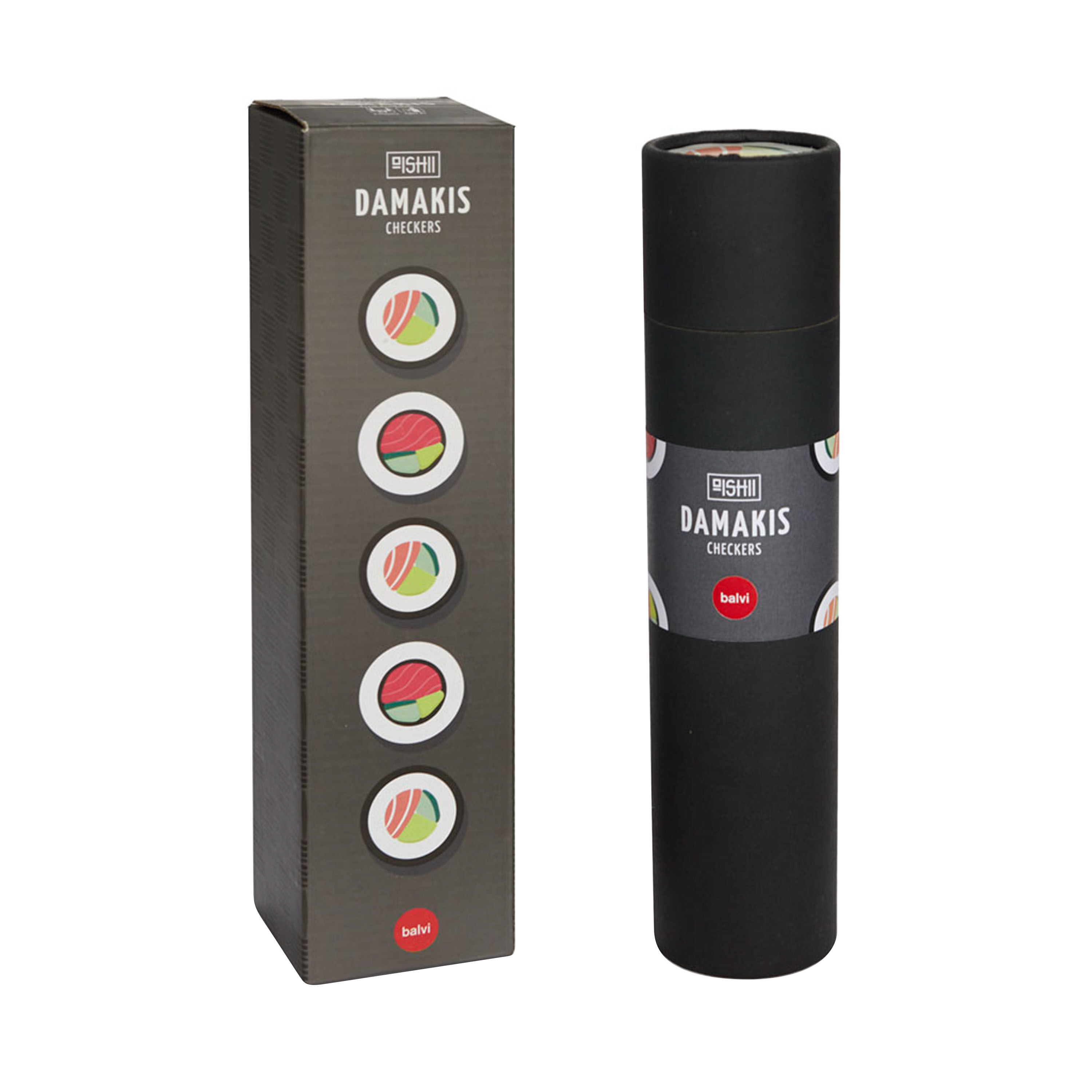 Damakis Wood Sushi Themed Checkers Set image number 0