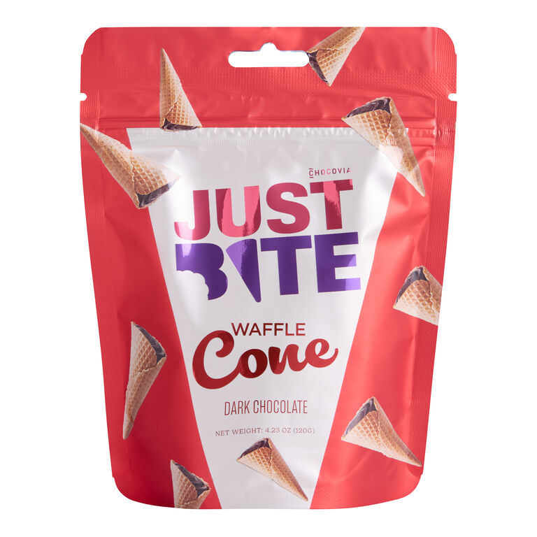 Just Bite Dark Chocolate Filled Mini Waffle Cones image number 1