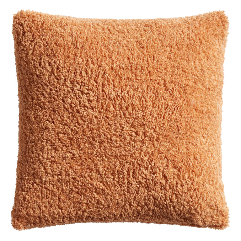Oversized Textured Boucle Throw Pillow image number 1