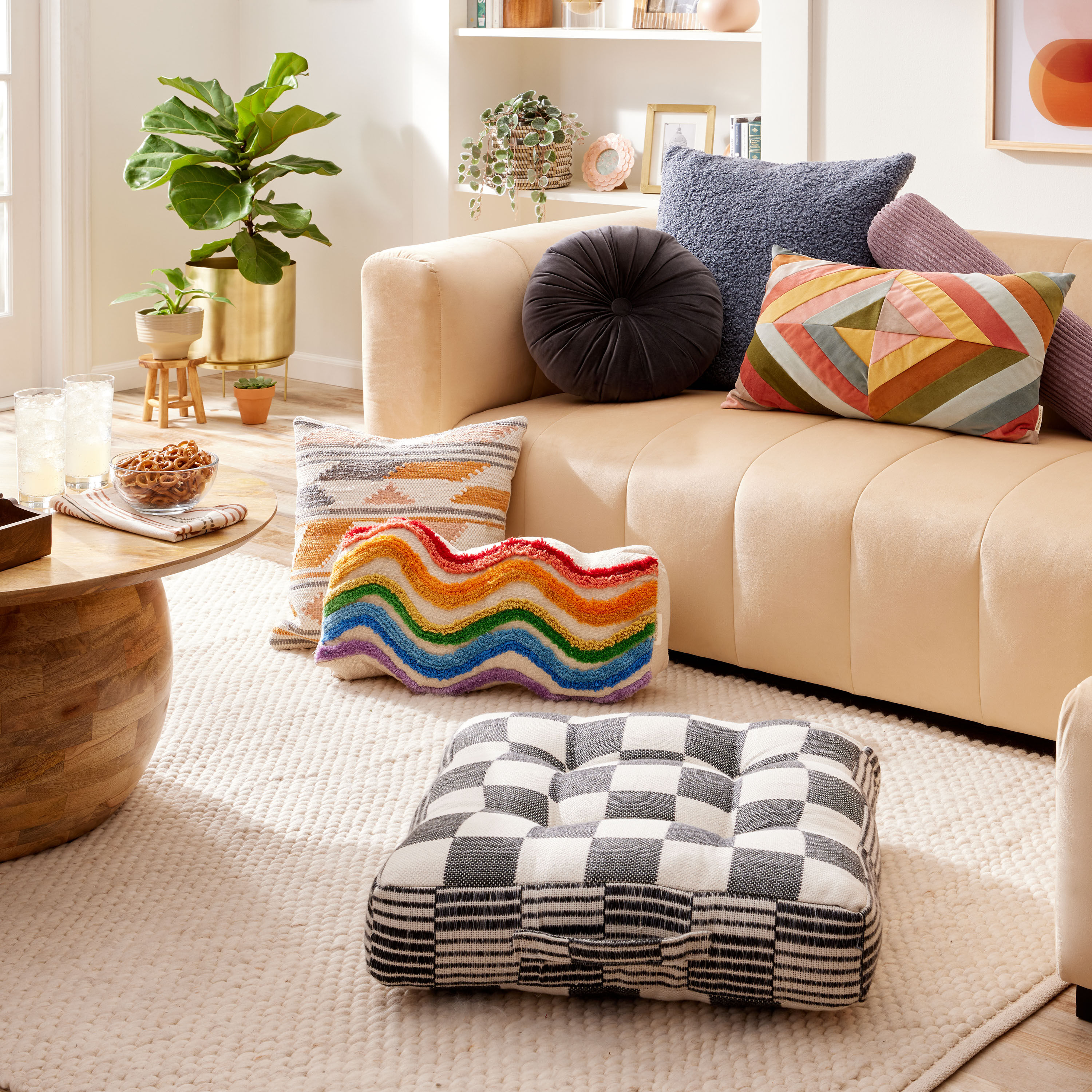 Large outdoor floor cushion deals