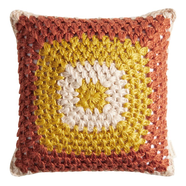 Boho Crochet Pillow Patterns - First The Coffee Crochet