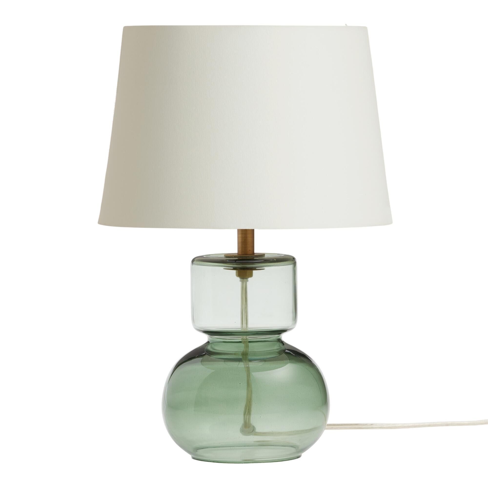 World market outlet green lamp