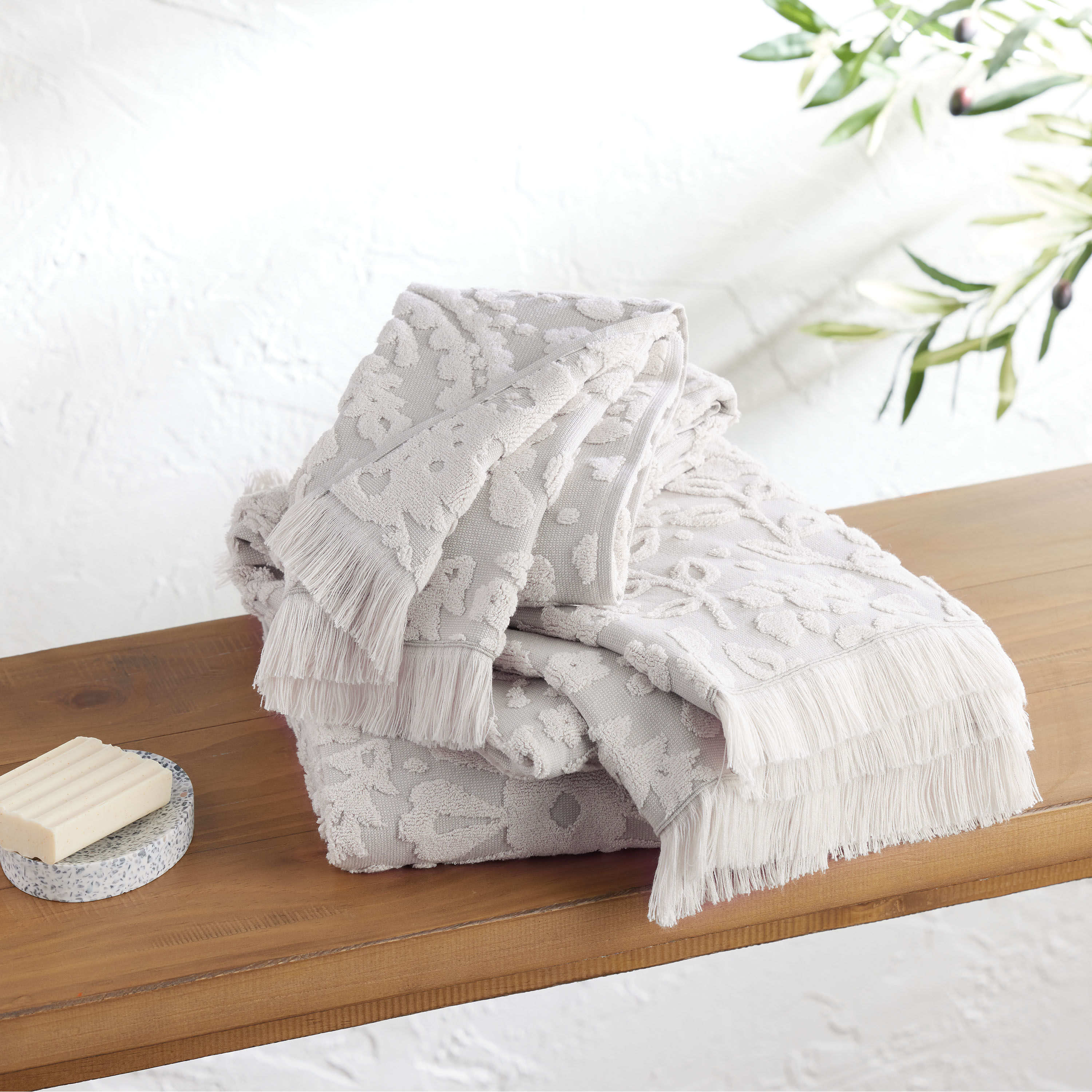 Jacquard hand towels top