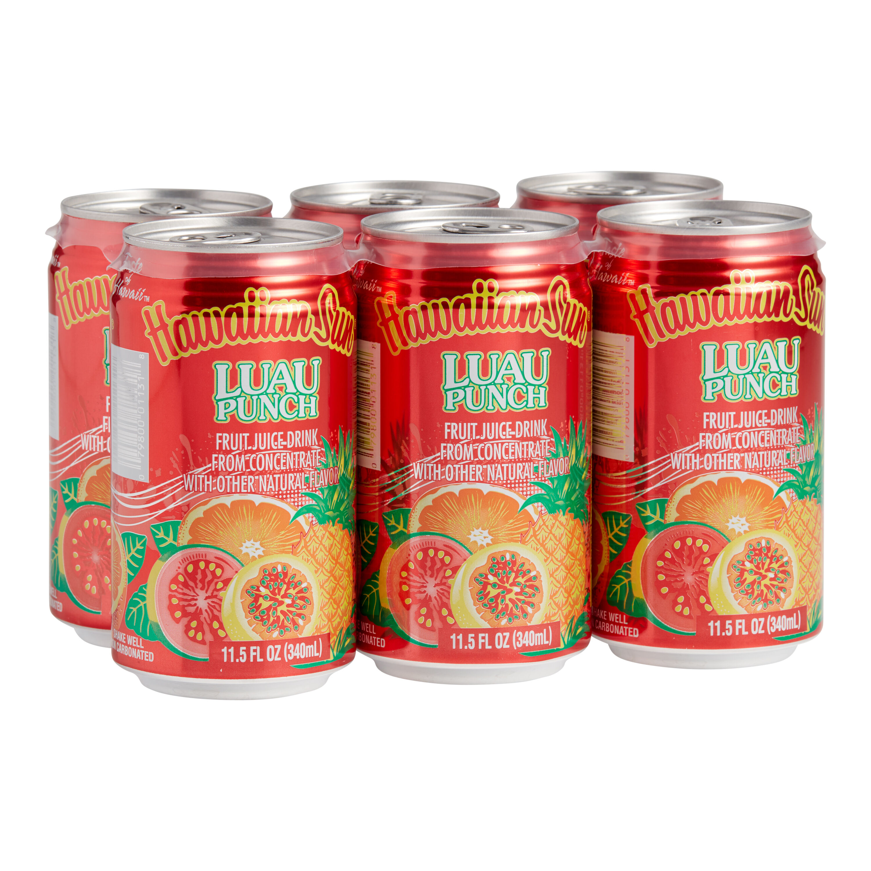 Hawaiian Sun Luau Punch Juice Drink 6 Pack image number 0
