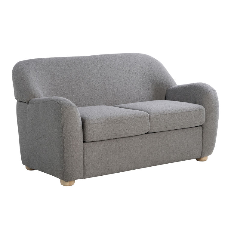 Harmony Boucle Swoop Arm Loveseat image number 1