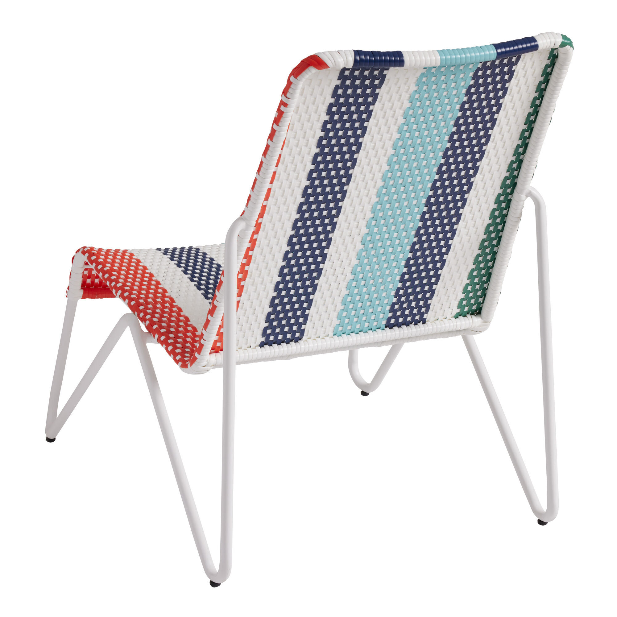 Soledad Multicolor All Weather Wicker Outdoor Lounge Chair