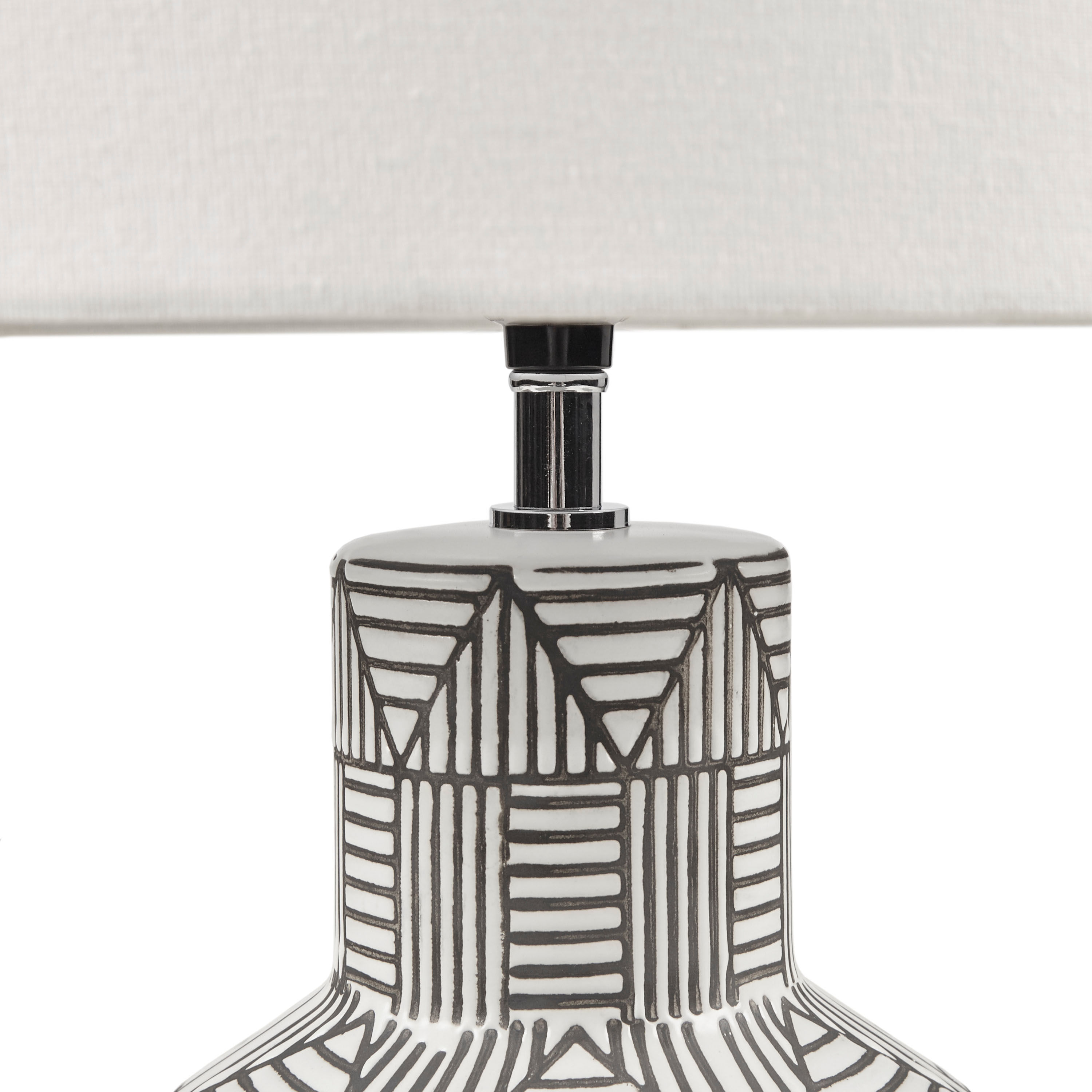 Black and white ceramic table lamp store