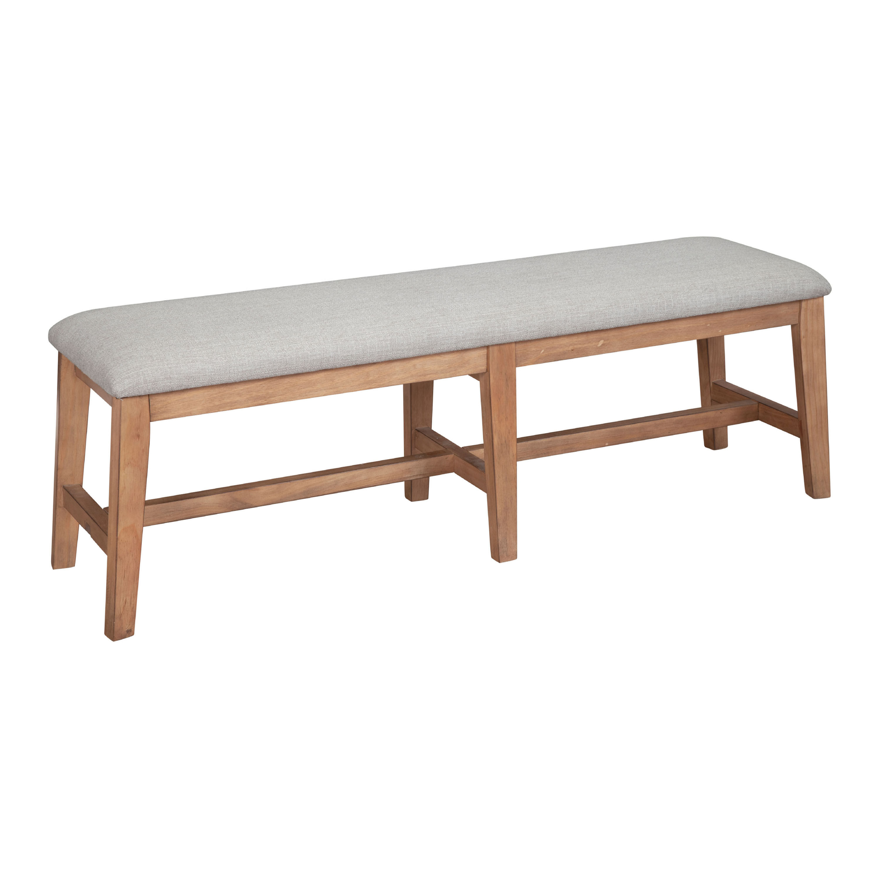 Cushioned dining hotsell bench with back