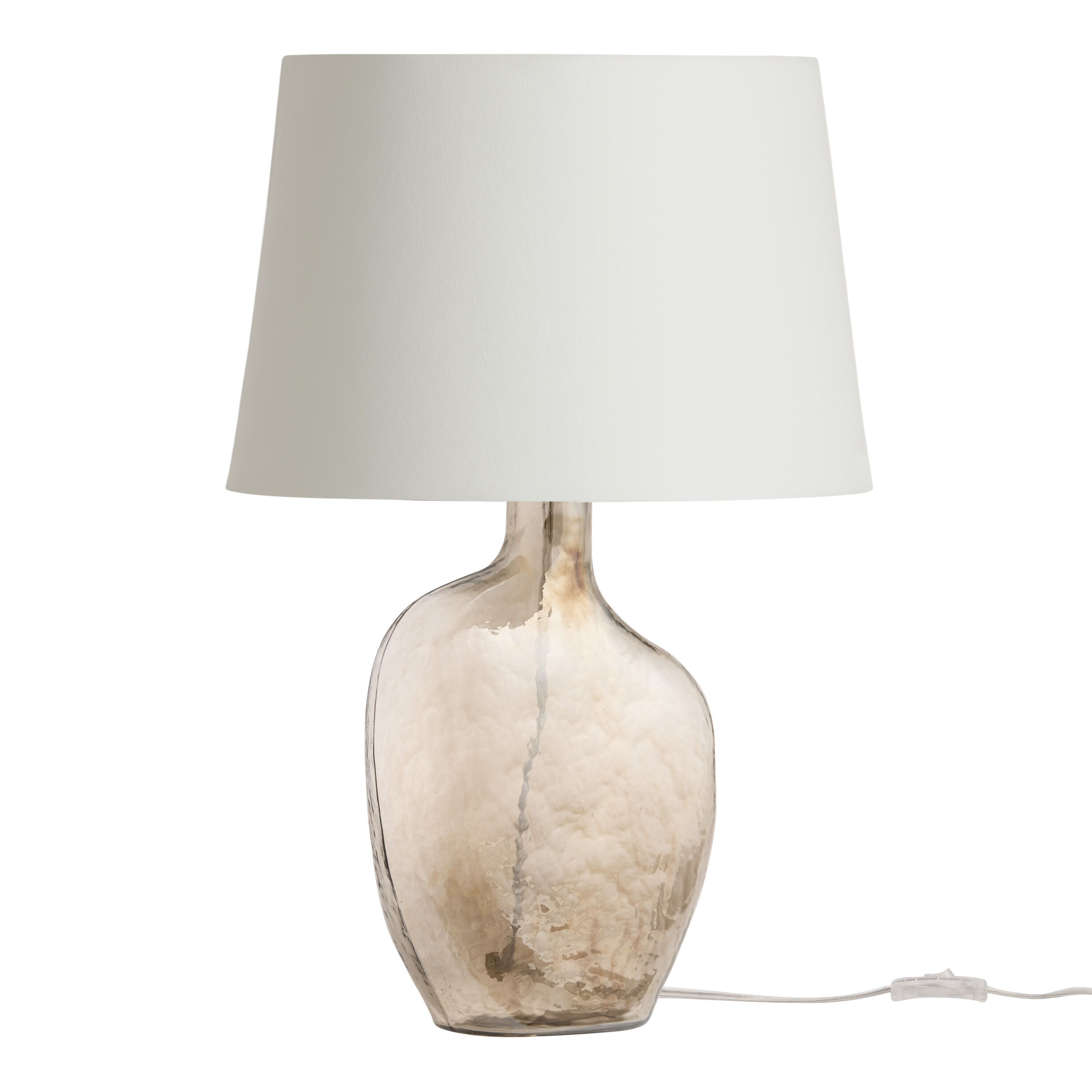 Amber Blown Glass Organic Textured Table Lamp Base by World Market