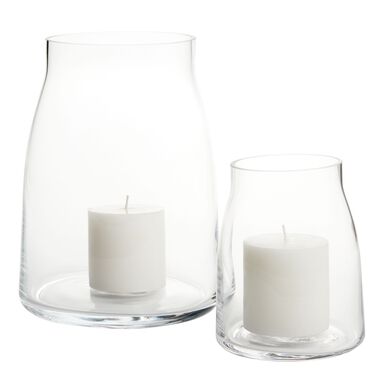 Marlow Clear Glass Hurricane Candle Holder Marlow Clear Glass Hurricane Candle Holder