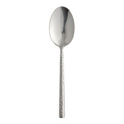 Hammered Stainless Steel Serving Spoon