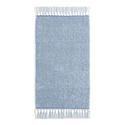 Menlo Gray Sculpted Floral Jacquard Hand Towel by World Market