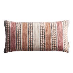 Striped Spice Indoor Outdoor Lumbar Pillow