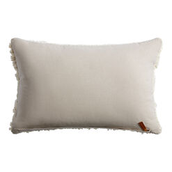 Ivory Hand Knit Popcorn Lumbar Pillow