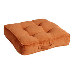 Tufted Corduroy Gusseted Floor Cushion