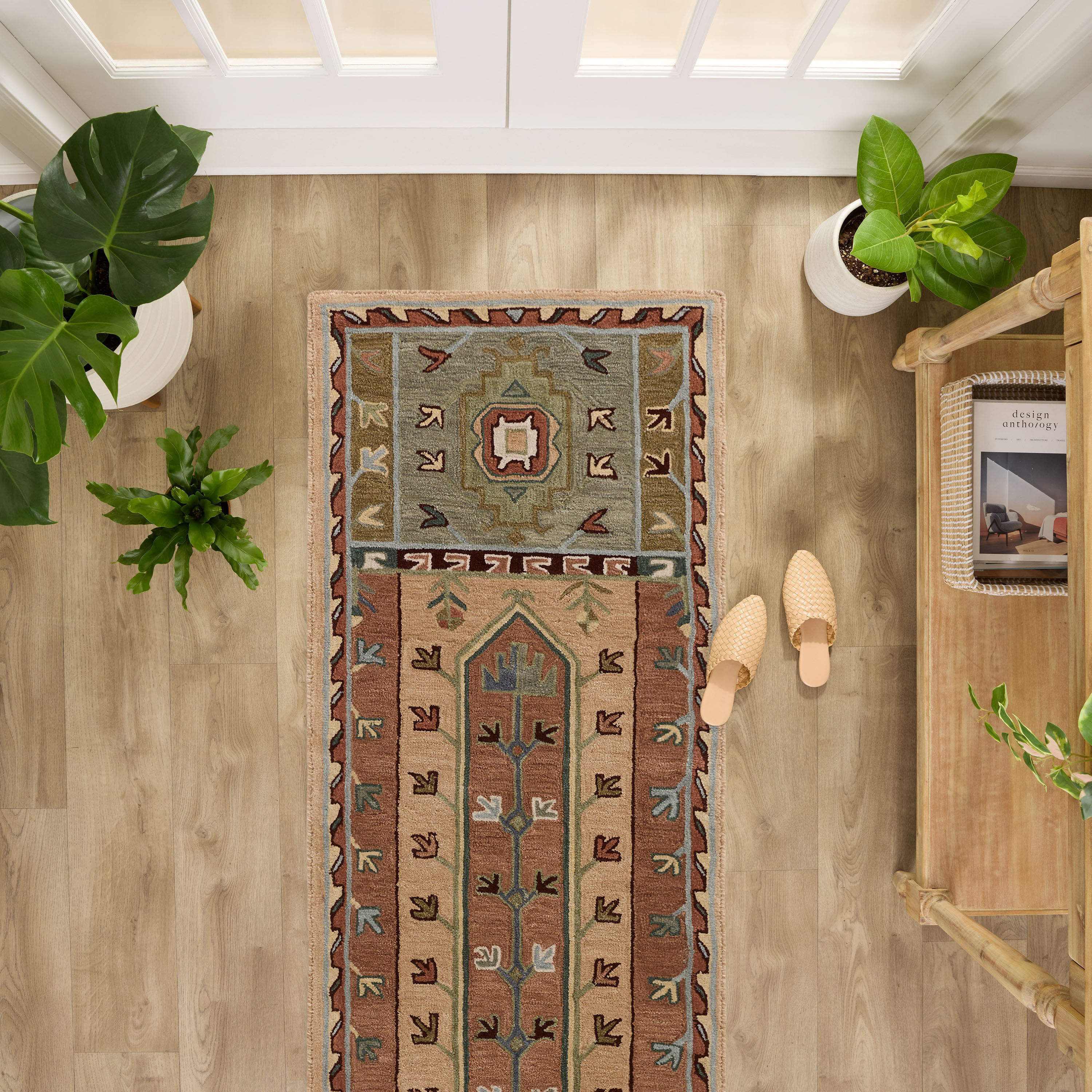 Ava Warm Neutral Tufted Wool Traditional Style Floor Runner