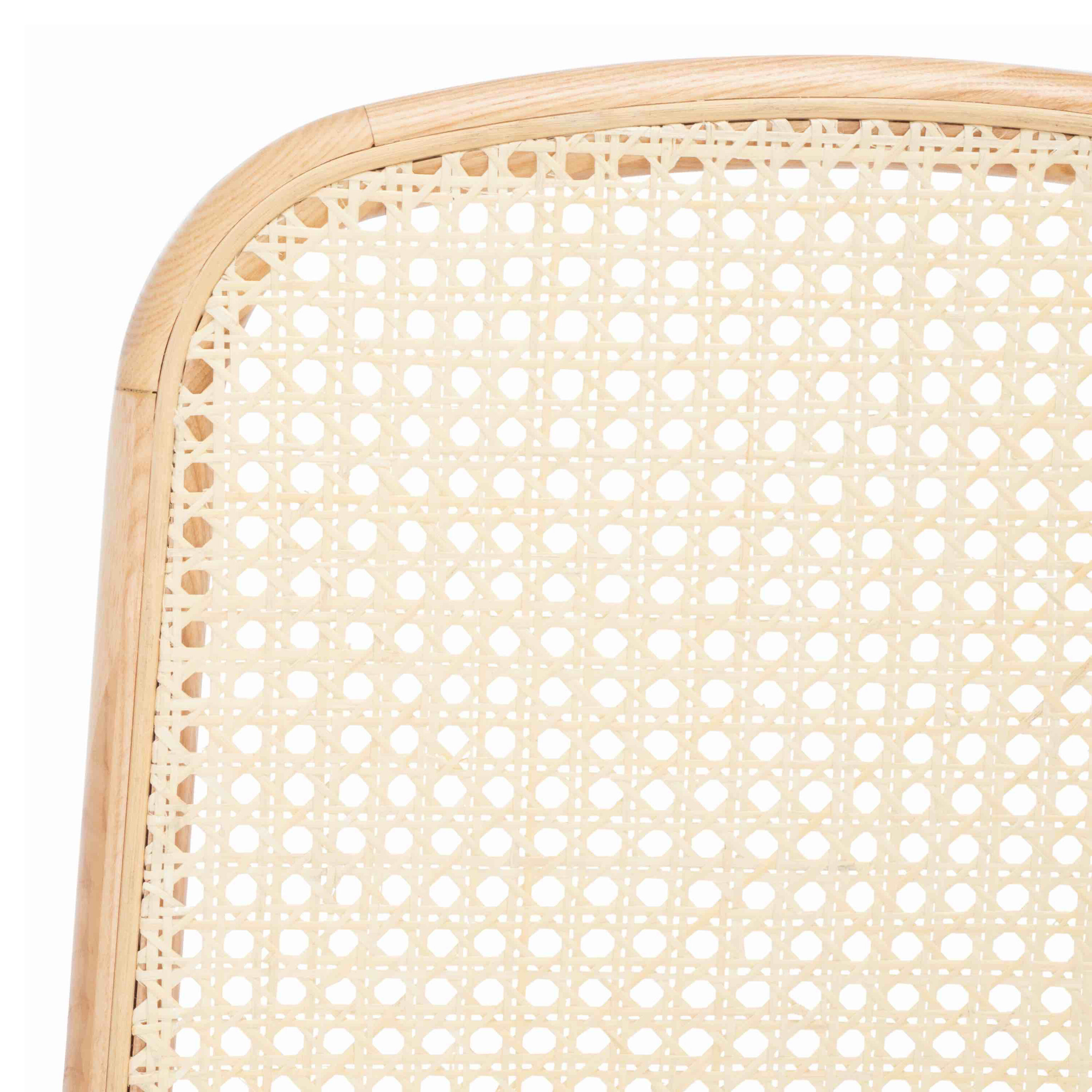 Ansil Ash Wood And Cane Upholstered Dining Chair 2 Piece Set image number 4