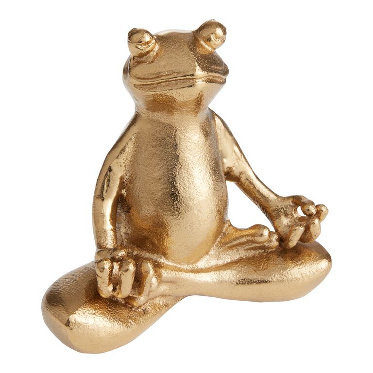 Gold Yoga Frog Décor - World Market