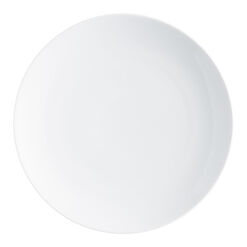 Coupe White Porcelain Dinner Plate