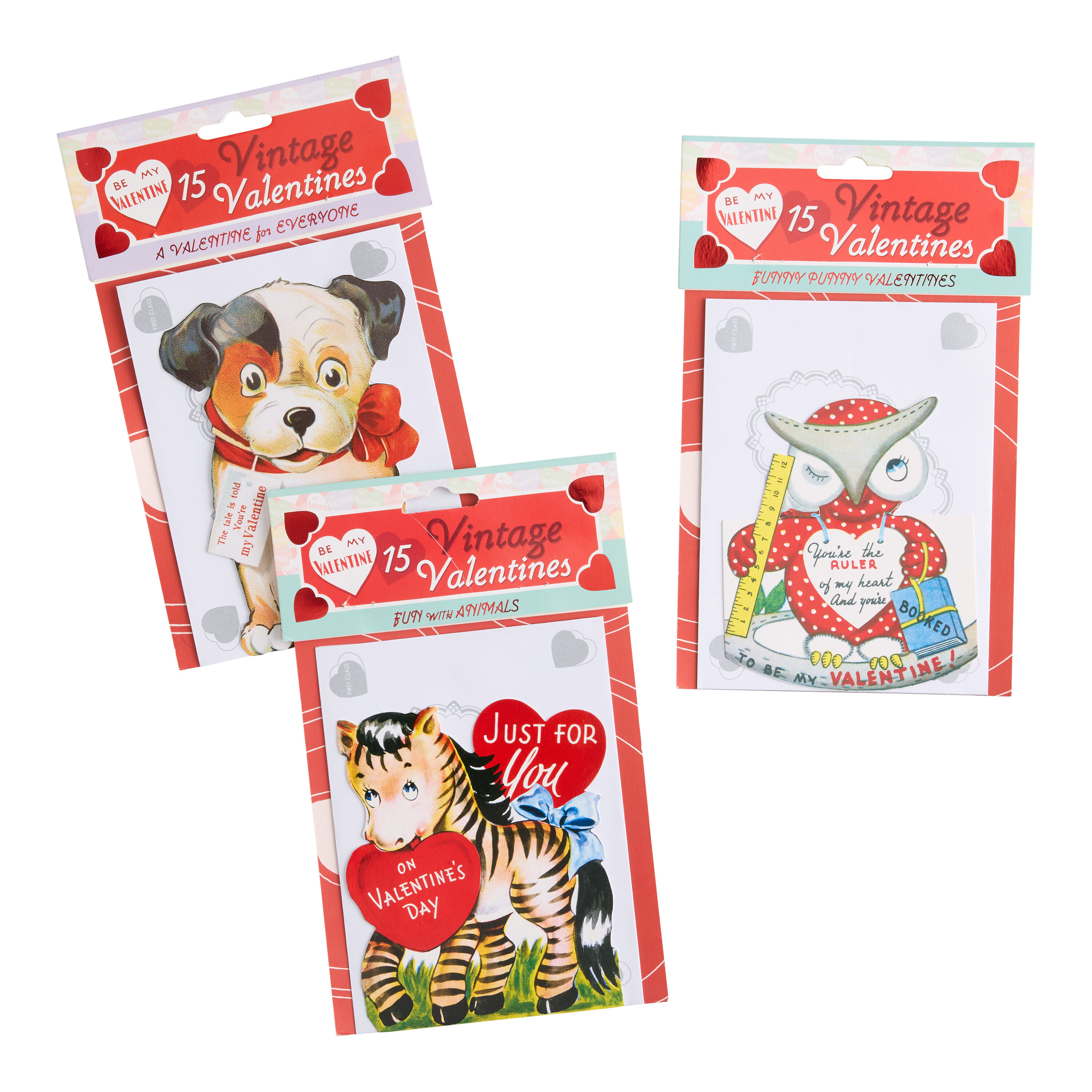 Vintage Inspired Valentine's Day Cards 15 Count