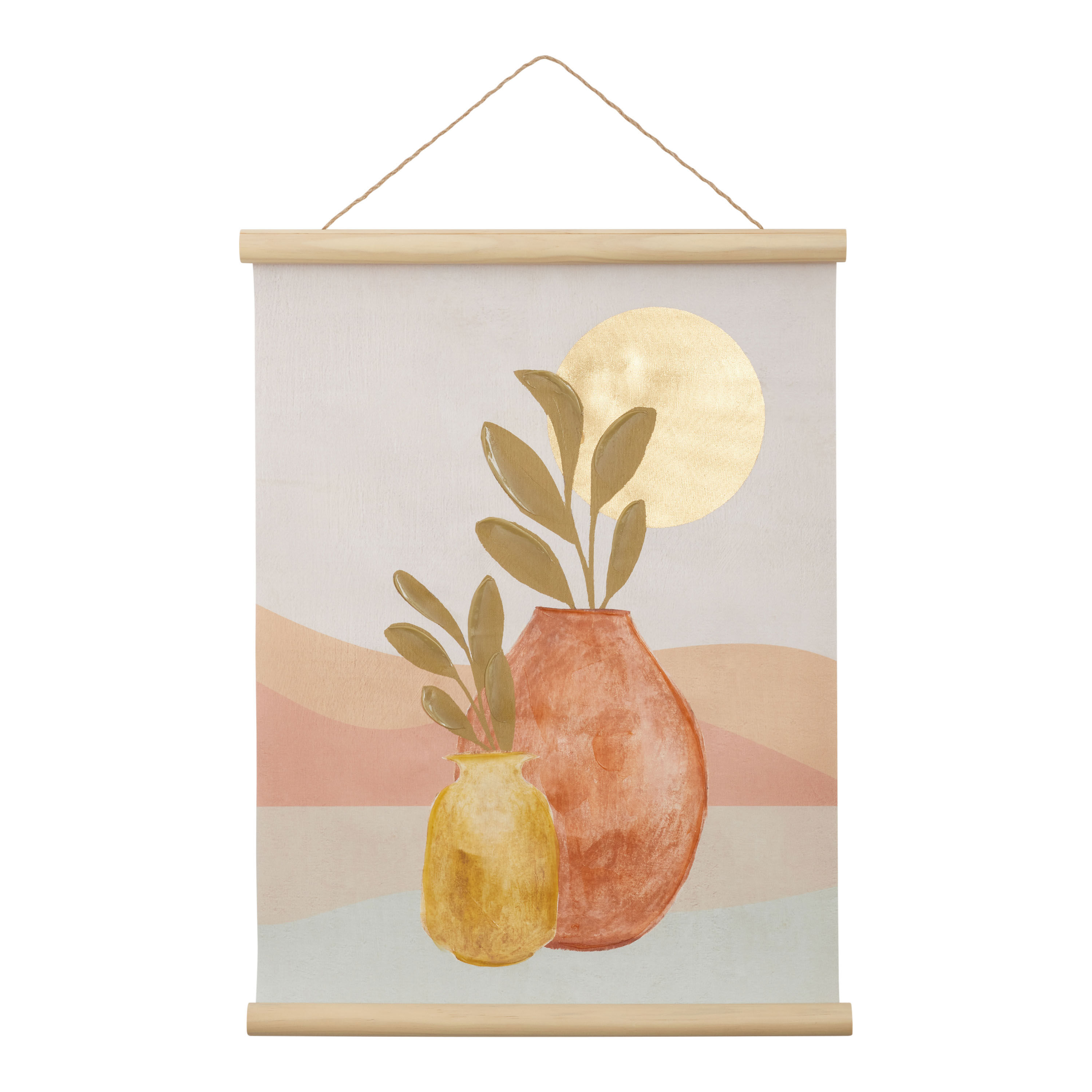 Butterfly Linen Scroll Wall Hanging World Market