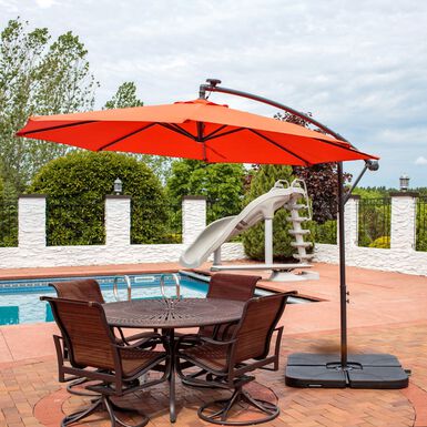 Cantilever Patio Umbrella with Solar LED Lights Cantilever Patio Umbrella with Solar LED Lights