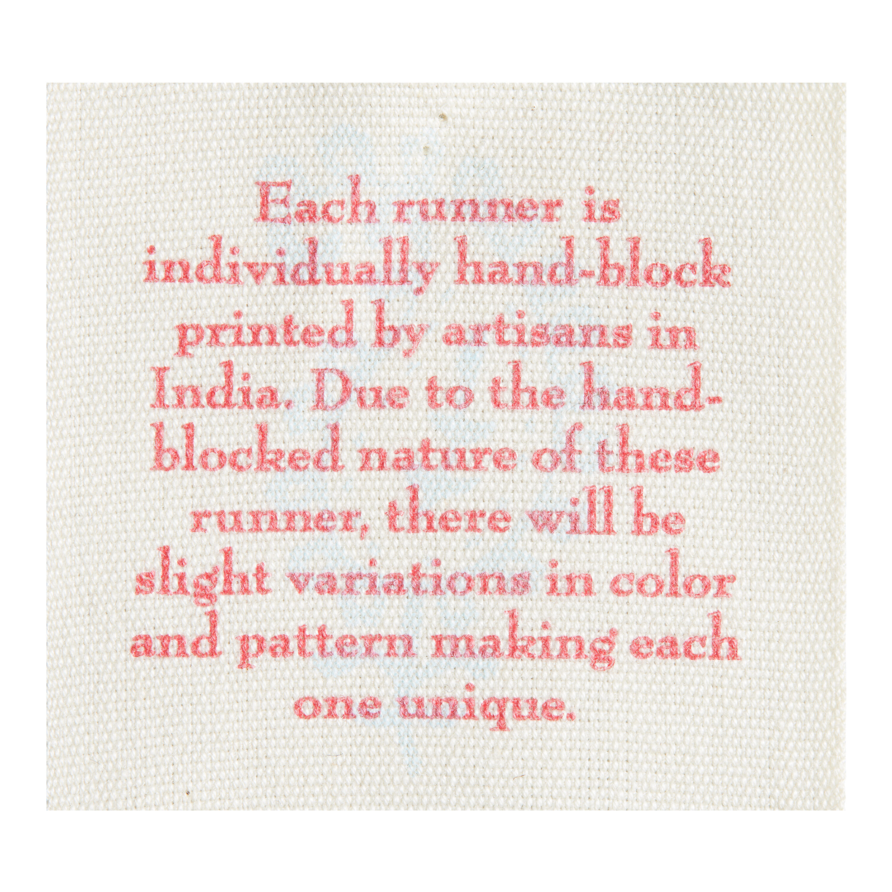 Mint and Blue Floral Paisley Block Print Table Runner image number 2