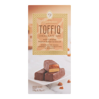 Laurence Toffiq Caramel Peanut Butter Biscuit Chocolate Bar Laurence Toffiq Caramel Peanut Butter Biscuit Chocolate Bar