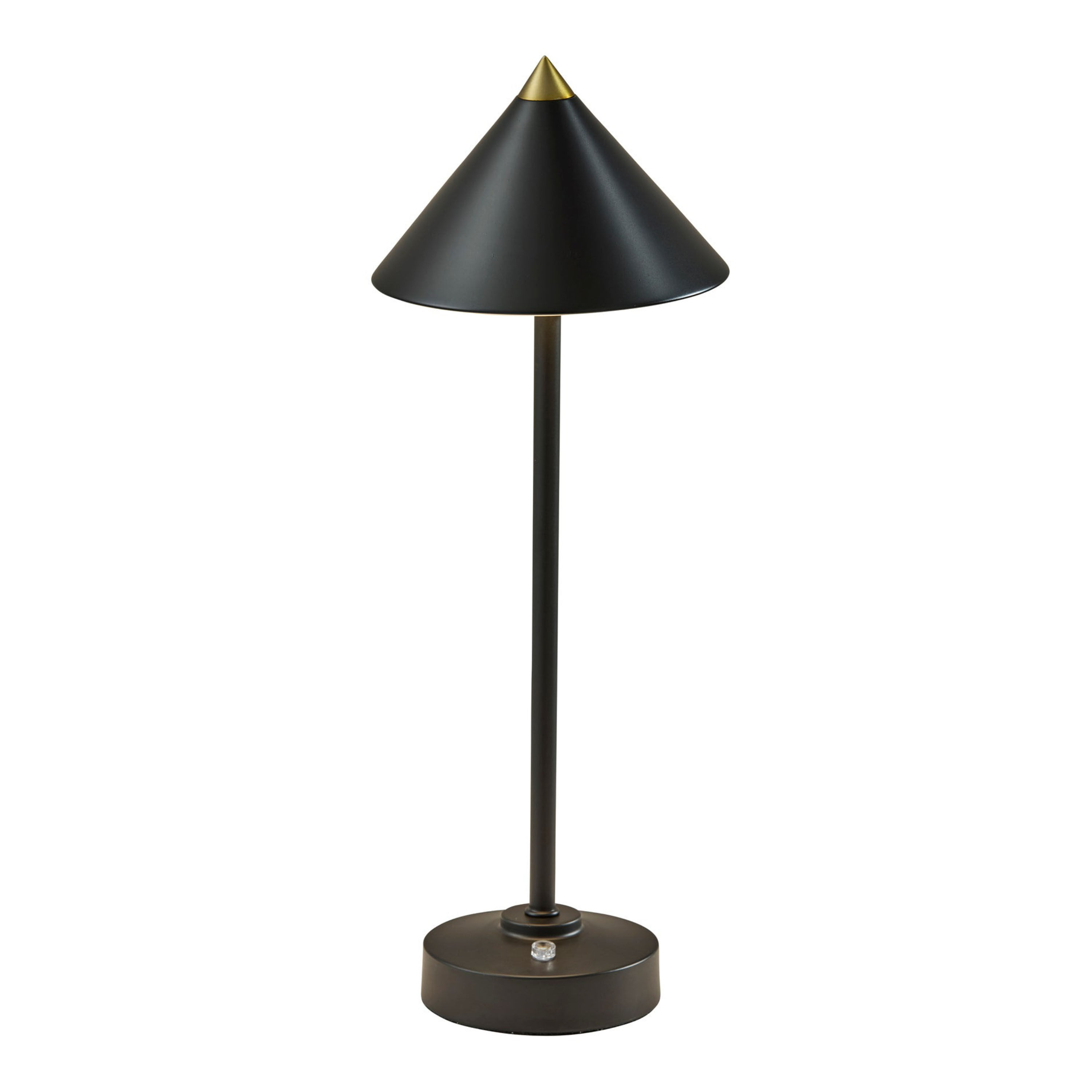 Basine Metal Cone Rechargeable LED Table Lamp image number 0