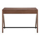 Baker Walnut Brown Wood Desk with Drawers image number 4