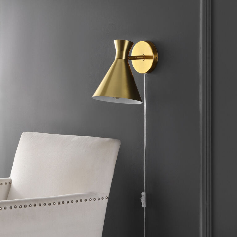 Victoire Metal Double Cone Wall Sconce image number 6