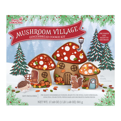 Mushroom Village Gingerbread Cookie Kit Mushroom Village Gingerbread Cookie Kit