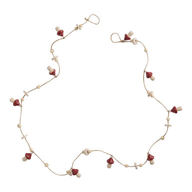 Mini Wood Mushroom Garland Mini Wood Mushroom Garland