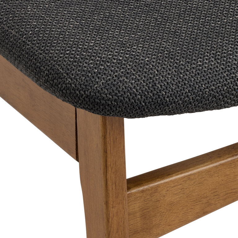 Handler Wood Mid Century Upholstered Dining Chair Set of 2 image number 4