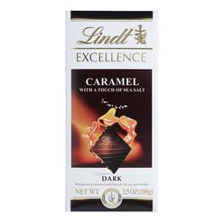 Lindt Excellence Caramel and Sea Salt Dark Chocolate Bar