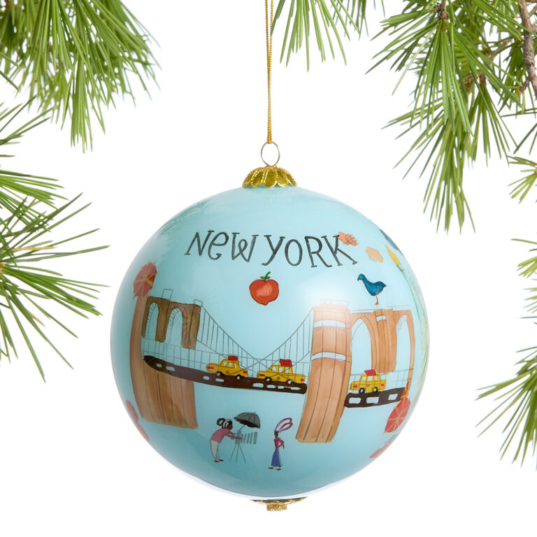 Ornament - Charlotte NC Skyline - Raw Wood Ornament Ornament - Charlotte NC Skyline - Raw Wood Ornament