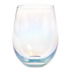 Iridescent Stemless Wine Glasses Set of 4