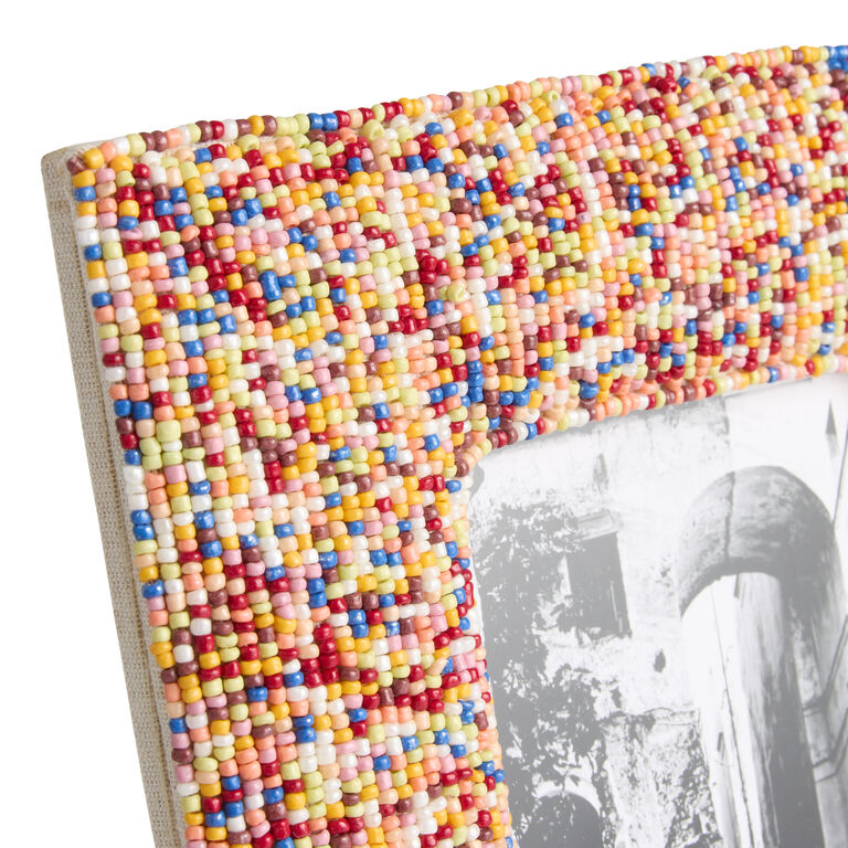 Rainbow Beaded Picture Frame image number 2