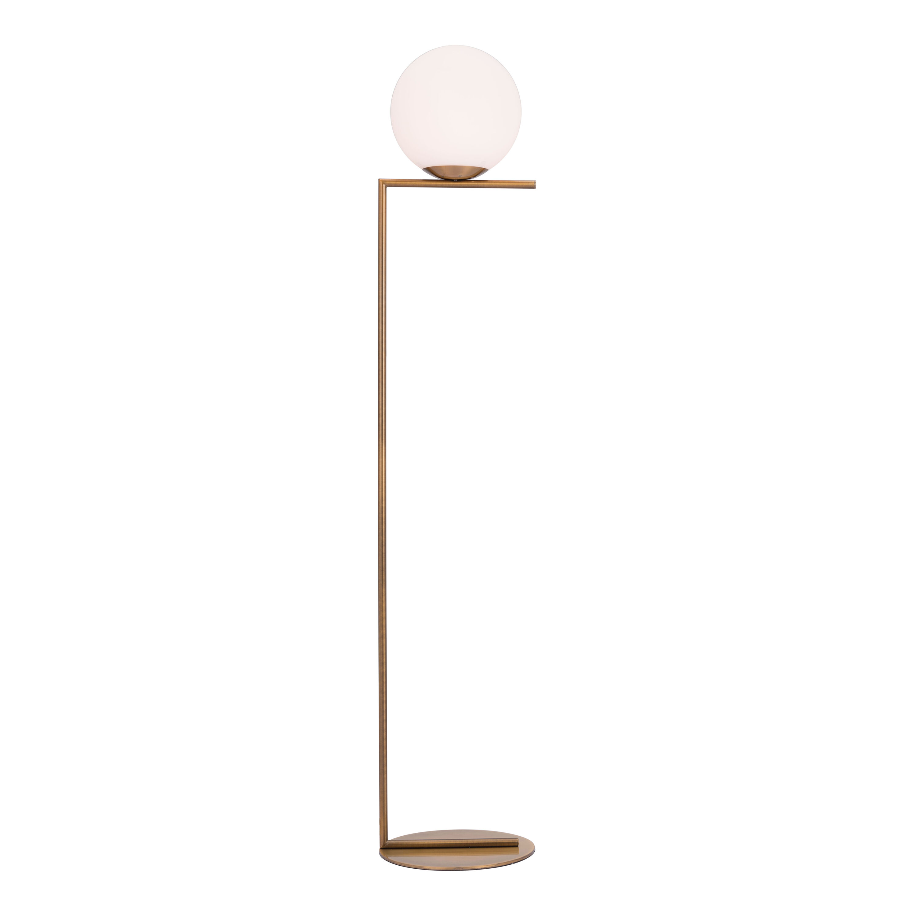 Glass sphere floor lamp discount