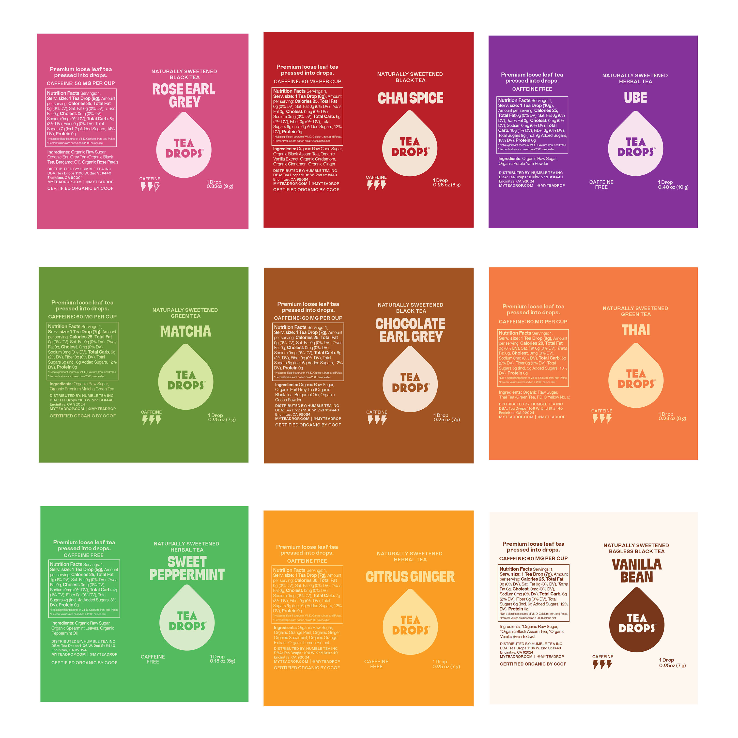 Tea Drops Classic Tea Sampler Box 9 Count image number 3