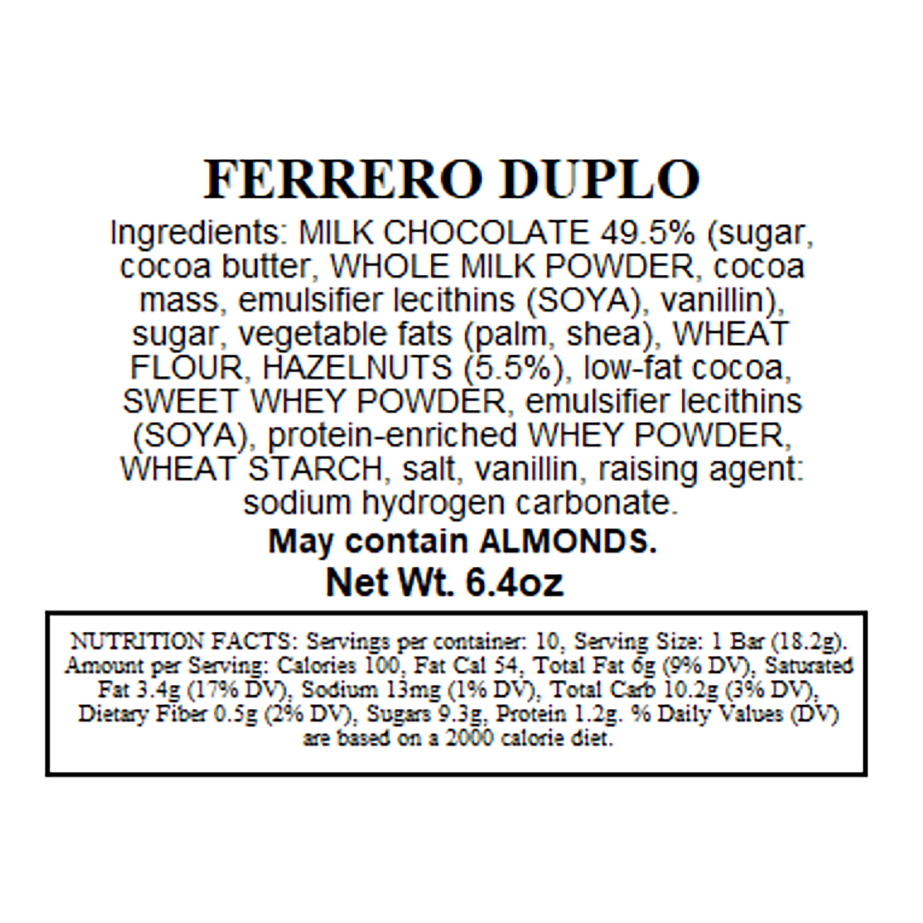 Ferrero Duplo Bars 10 Pack image number 1