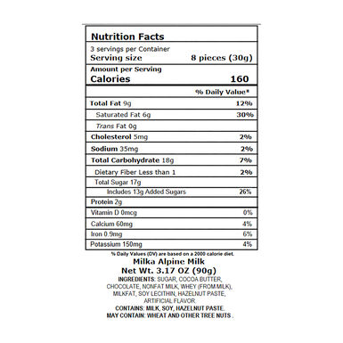 Milka Alpine Milk Chocolate Bar Milka Alpine Milk Chocolate Bar