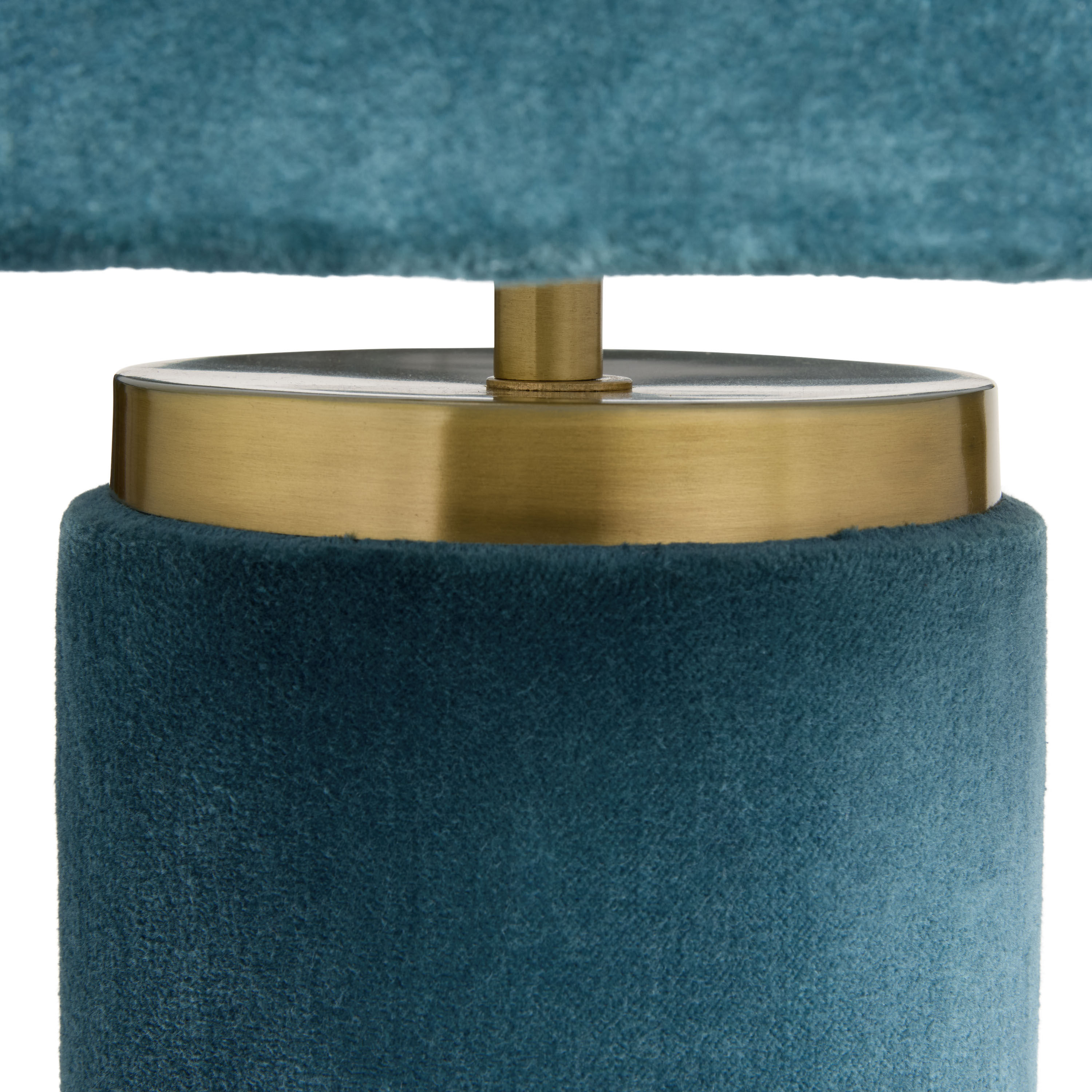 Blue velvet lamp top