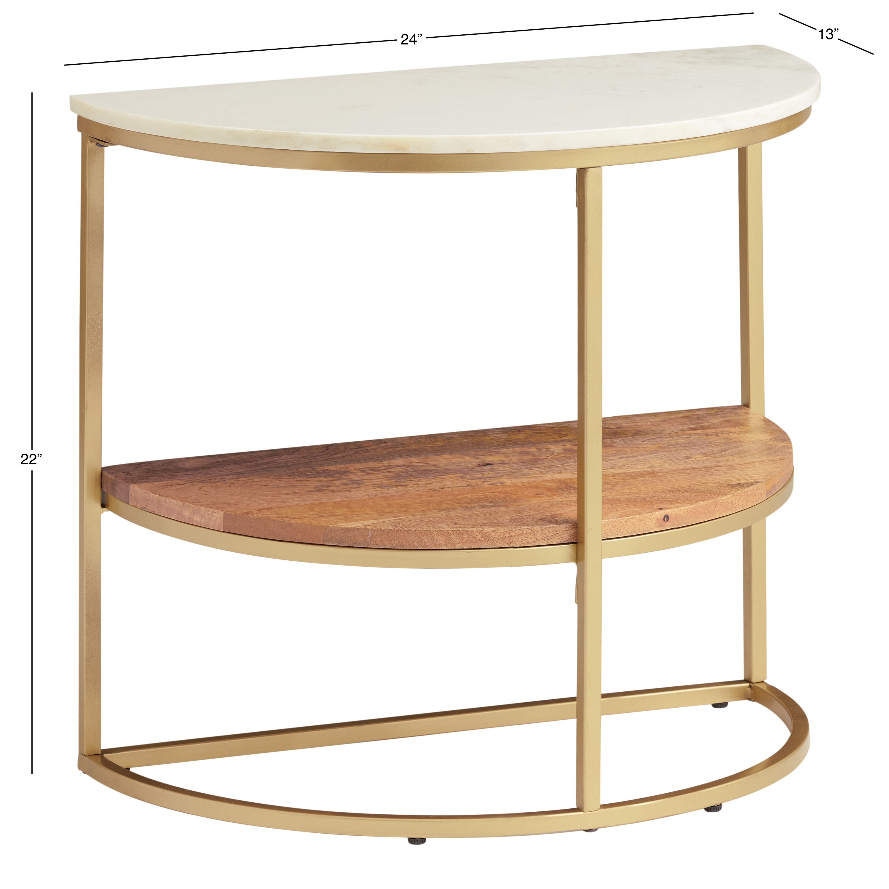 Santa cruz solid wood store end table with storage