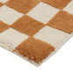 Cedar Terracotta and Ivory Checkered Wool Area Rug image number 3