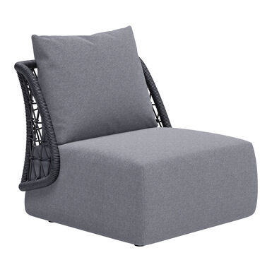 Mekan Dark Gray All Weather Woven Back Outdoor Chair Mekan Dark Gray All Weather Woven Back Outdoor Chair